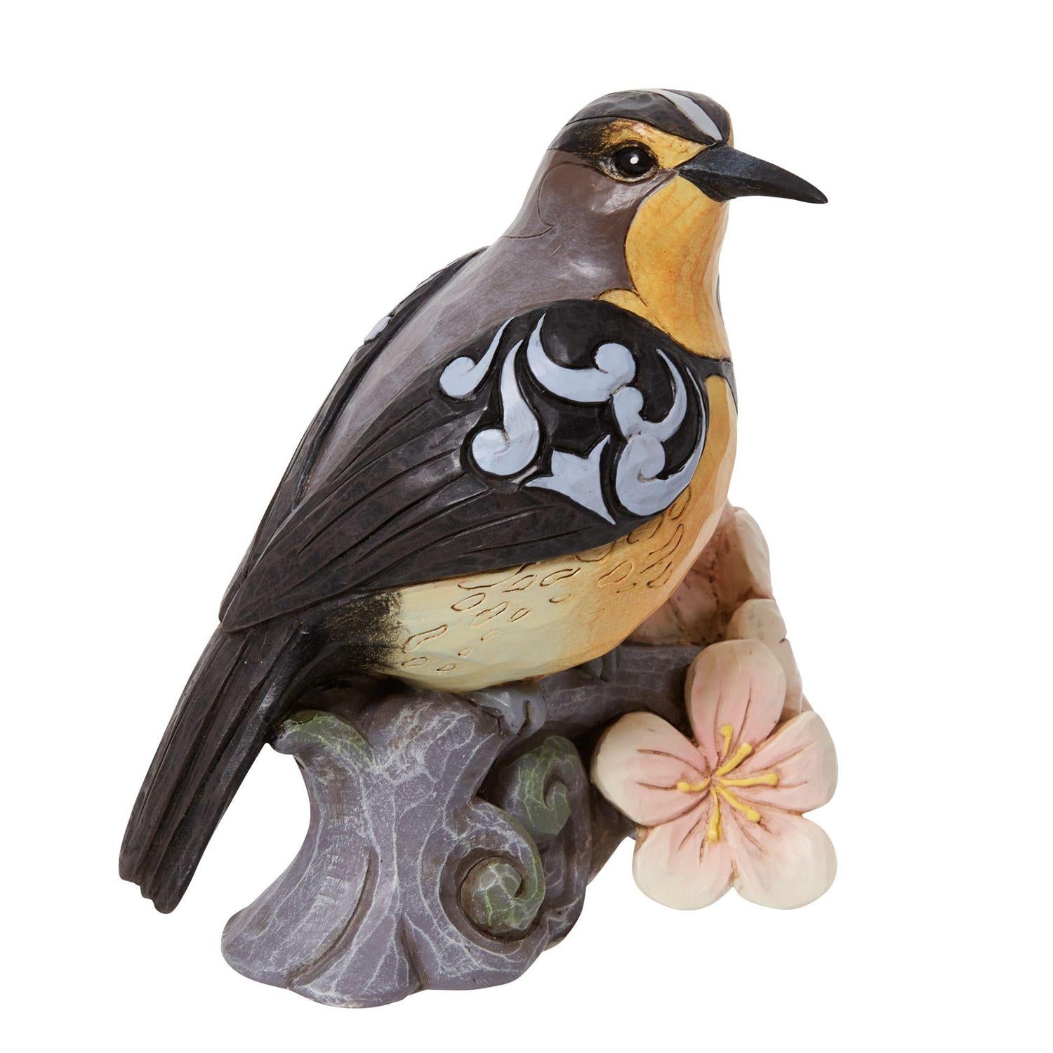 Meadowlark with Flowers Figurine