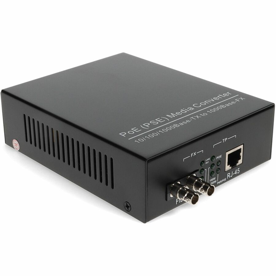 Media Converter 1000Base-SX with PoE - 10/100/1000Base-TX MMF | TecisOft ADD-GMCP-SX-5ST