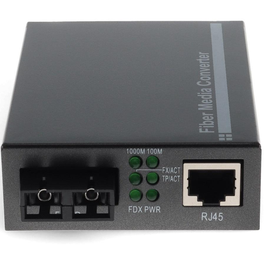 Media Converter 10/100Base-TX to 100Base-FX - SC 1310nm MMF Ethernet | Tecisoft ADD-FMC-FX-SC