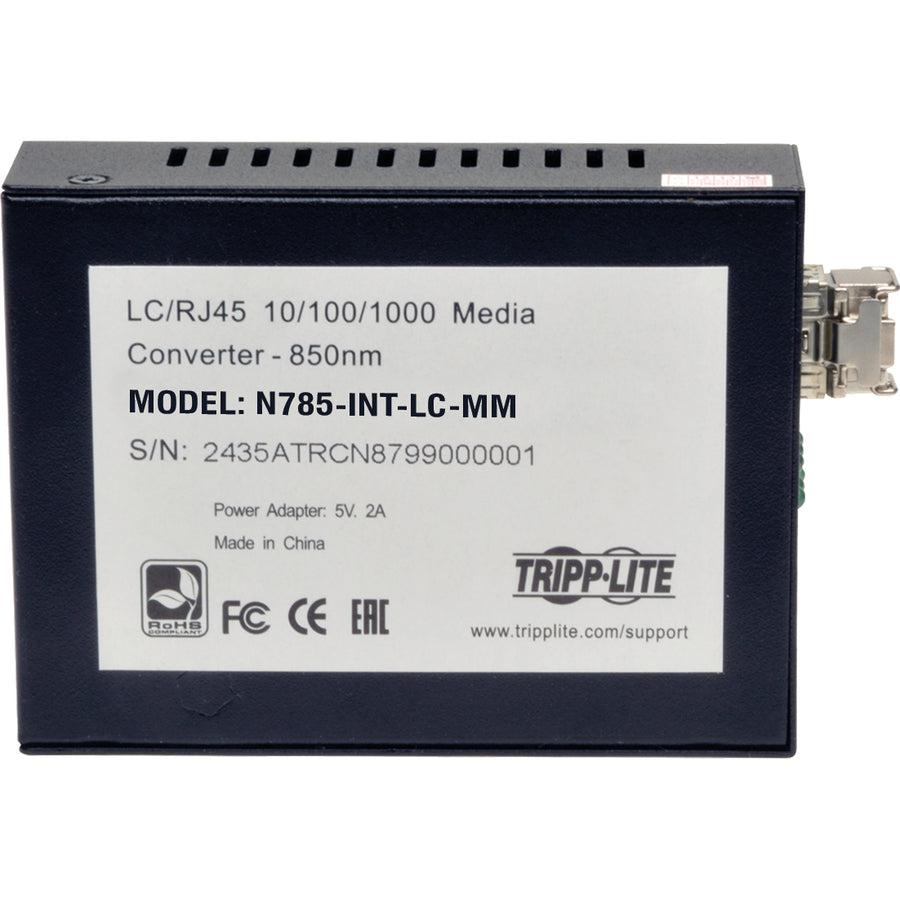 Media Converter Gigabit Ethernet Multimode Fiber LC Connector International Power - Tripp Lite N785-INT-LC-MM | TecISoft