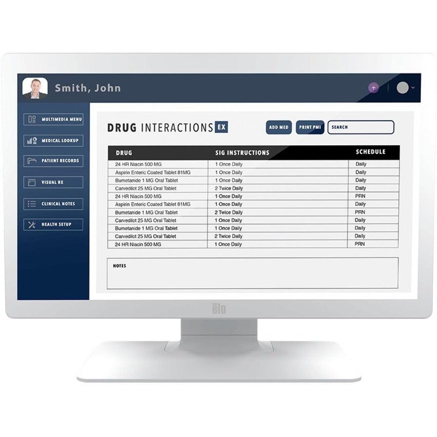 Medical Touchscreen Monitor - Elo 2403LM 24" DICOM Compliant Display | TechSoft E659395