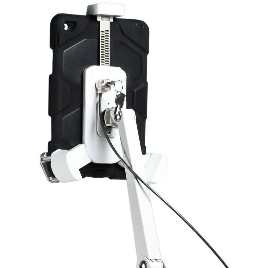 Medical Workstation Cart - CTA Digital Height-Adjustable Rolling VESA Plate | CTA Digital QPAD-HRSW