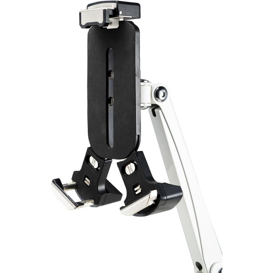 Medical Workstation Cart - CTA Digital Height-Adjustable Rolling VESA Plate | CTA Digital QPAD-HRSW