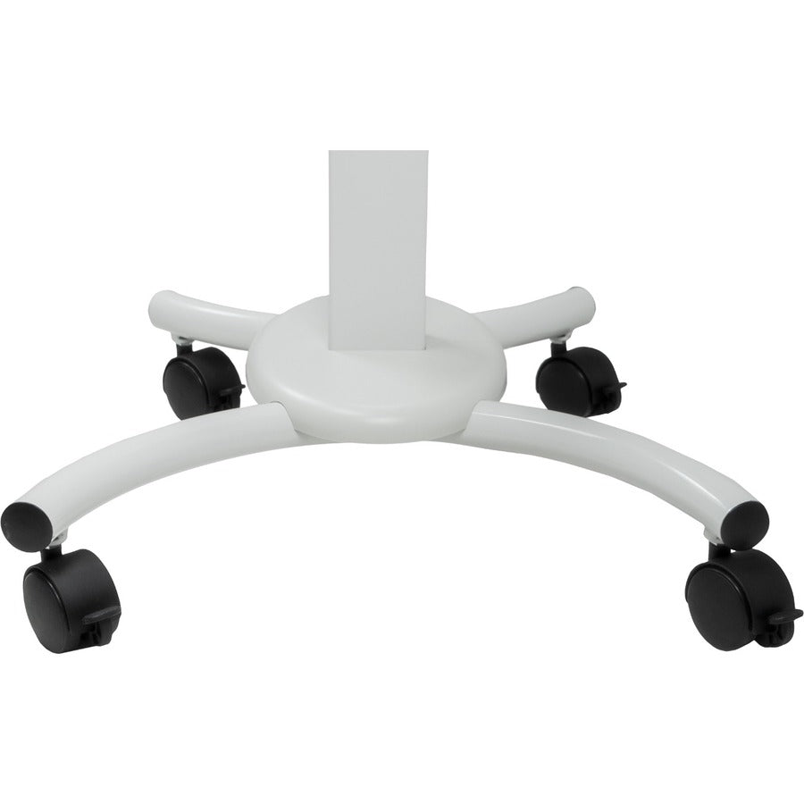 Medical Workstation Cart - CTA Digital Height-Adjustable Rolling VESA Plate | CTA Digital QPAD-HRSW