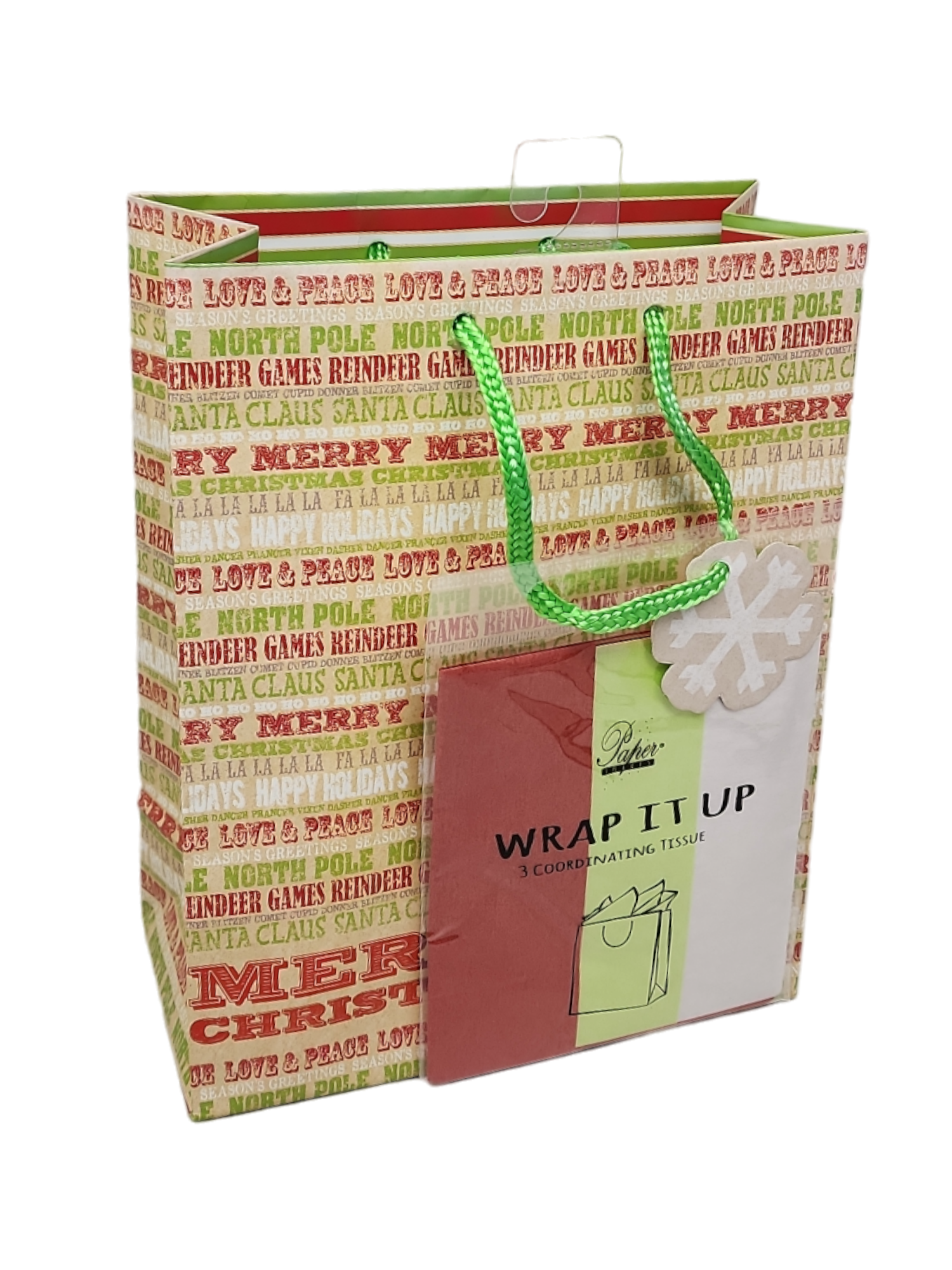 Medium Gift Bag With Tissue - Merry Christmas #1