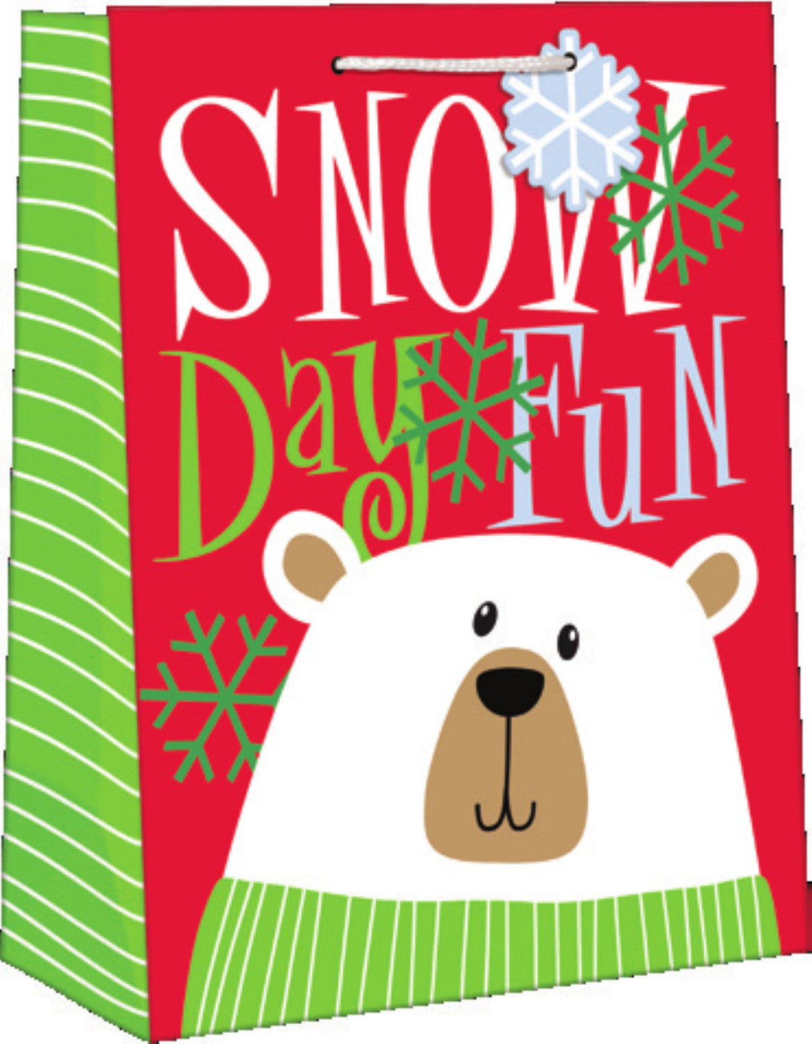 Medium Sized Juvenile Giftbag - Snow Day Fun