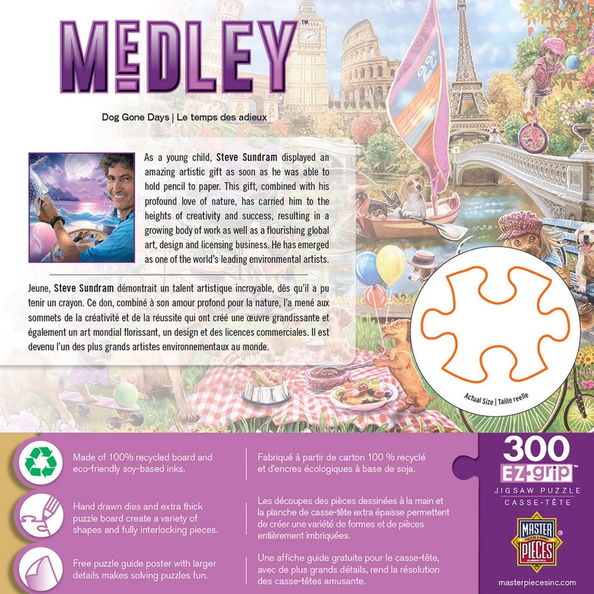Medley - Dog Gone Days 300 Piece Ez Grip Puzzle