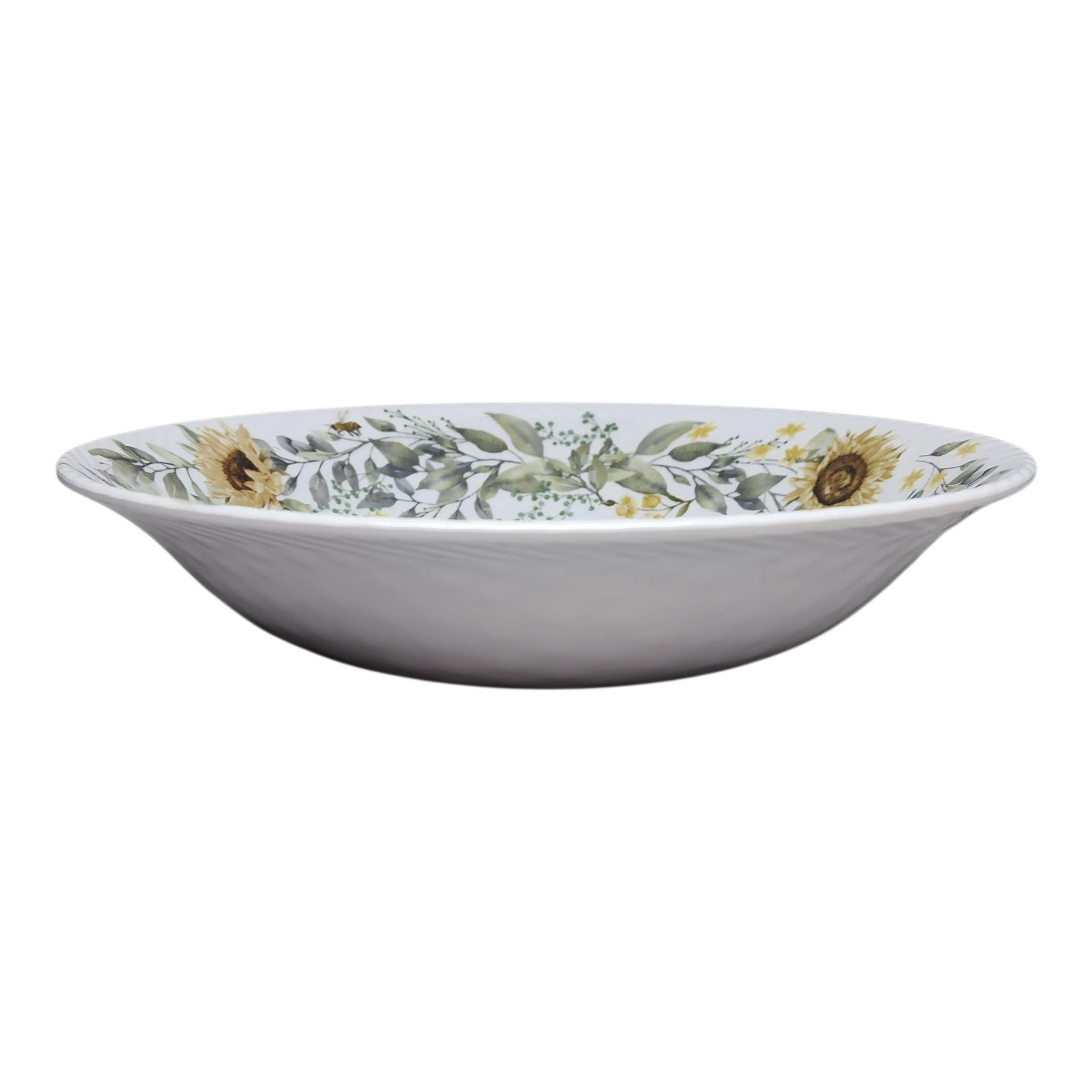 Melamine Bee Design Salad Bowl - 13 Inch