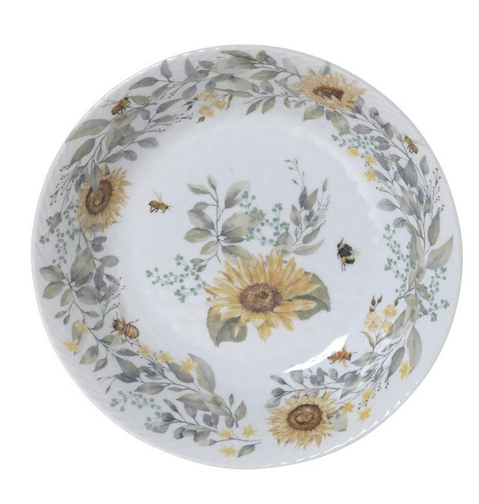 Melamine Bee Design Salad Bowl - 13 Inch
