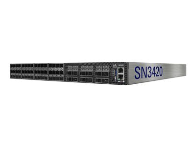 Mellanox Spectrum-2 MSN3420-CB2FC - Switch - L3 - managed - 48 x 25 Gigabit SFP28 + 12 x 100 Gigabit QSFP28 - back to front airflow