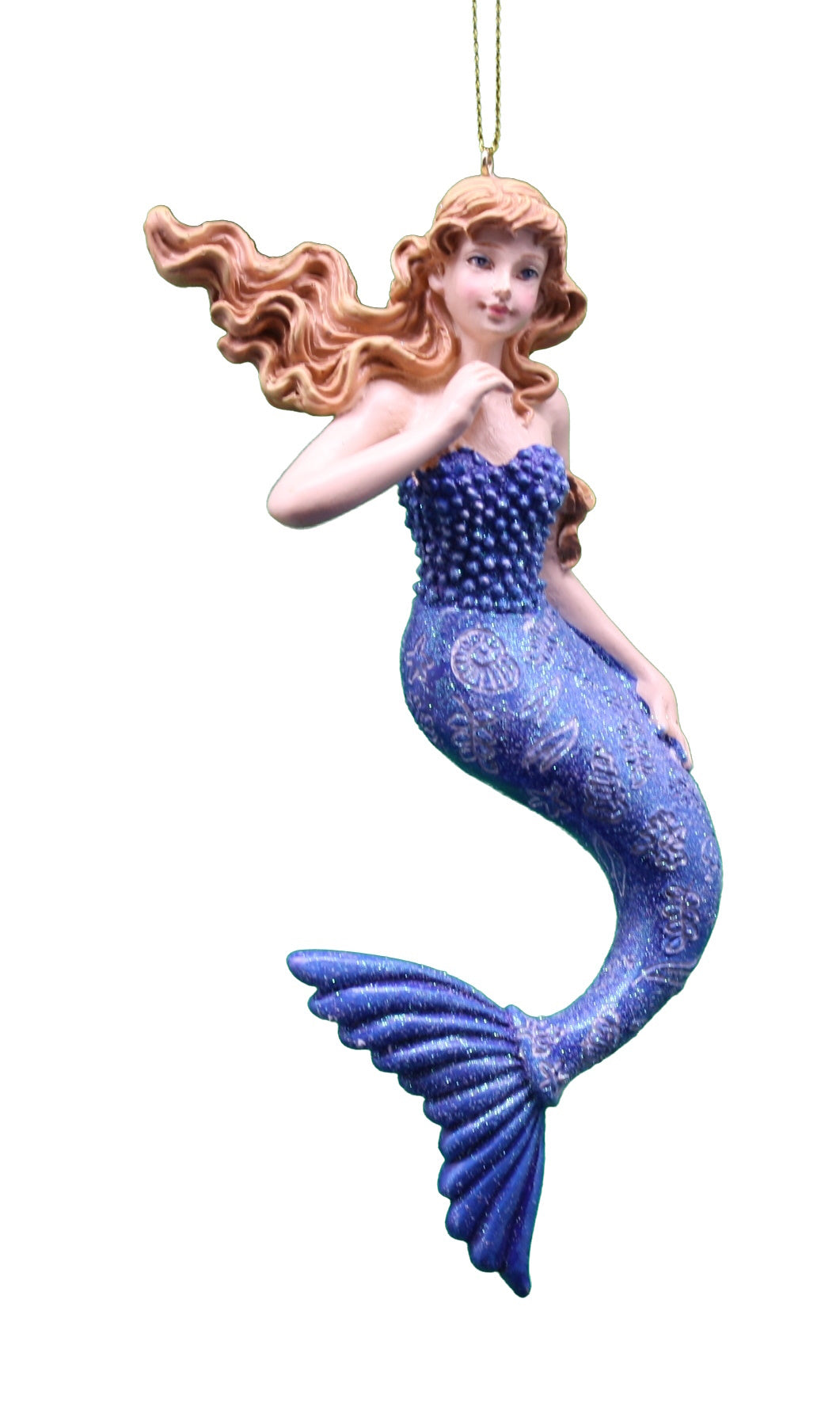 Mermaid With Ocean Pattern Ornament -