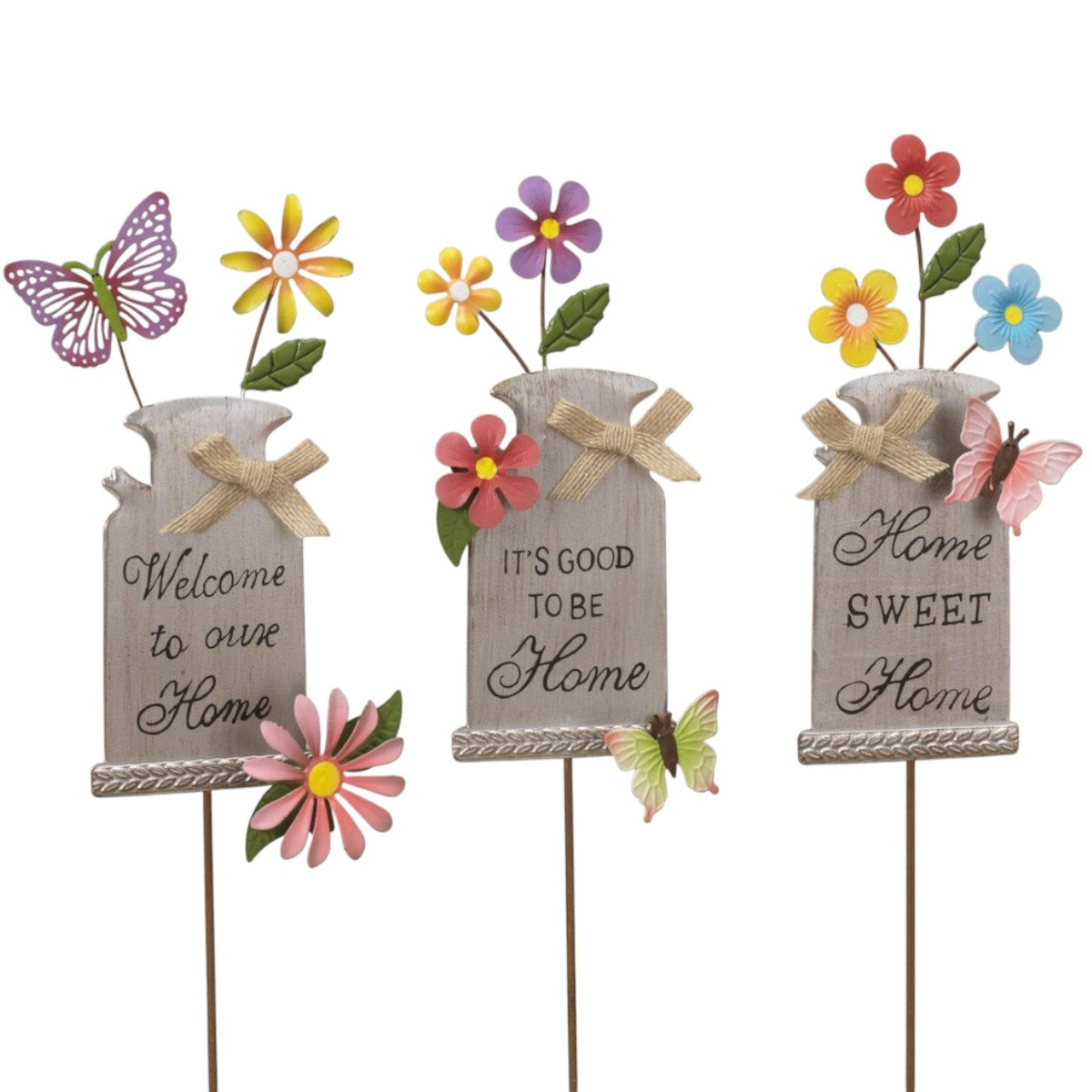 Metal Jar Garden Pick -