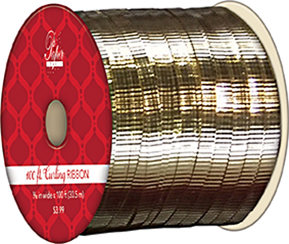 Metallic Style Curling Ribbon -3/16 inch X 100 Feet - Shiny Red