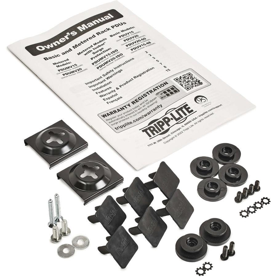Metered PDU 15A 120V - Rack Mount Power Distribution Unit PDUMV15-ISO