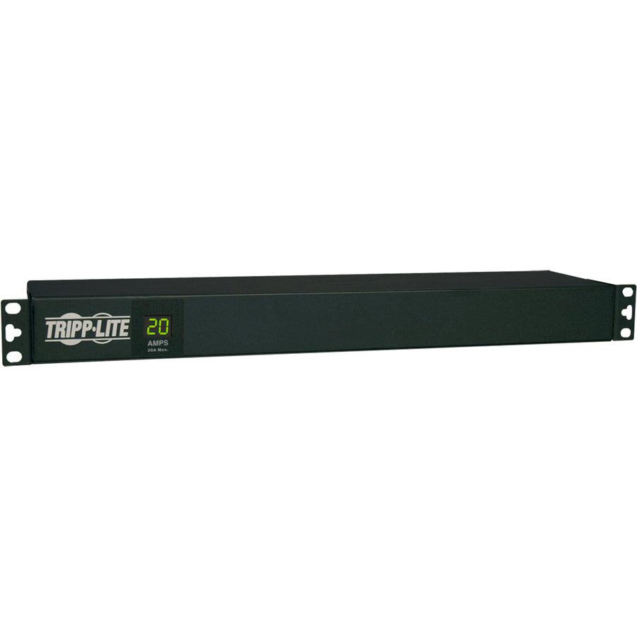 Metered PDU 1U Rackmount - Single Phase 120V 12 Outlet Power Distribution Unit | Tripp Lite by Eaton PDUMH20