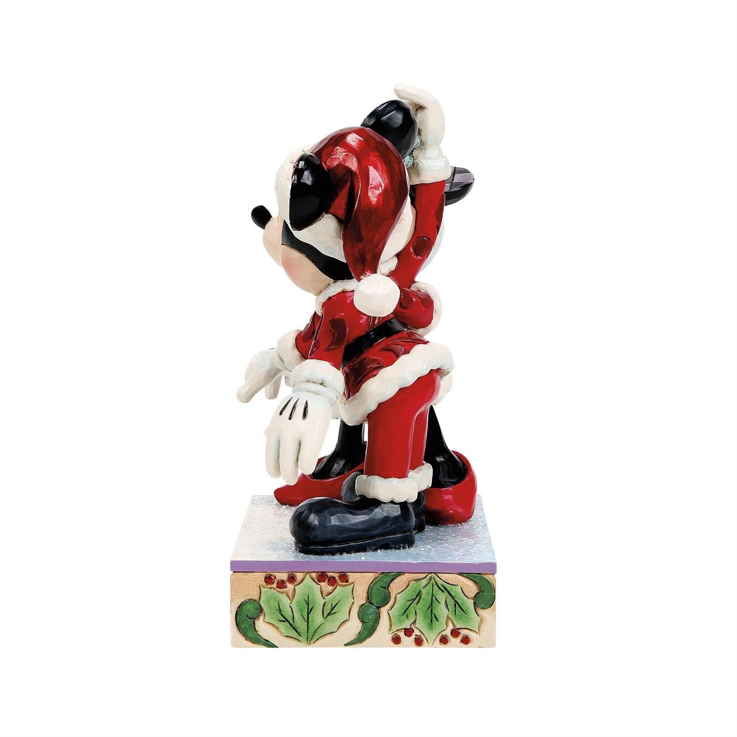 Mickey and Minnie Mistletoe Figurine – Disney Traditions