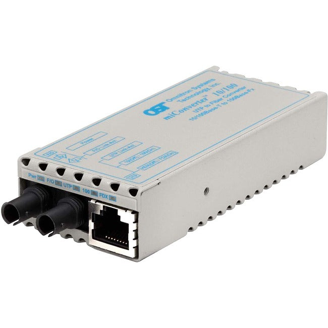 Miconverter 10/100 Ethernet Fiber Media Converter Rj45 St Multimode 5Km 1100-0-1