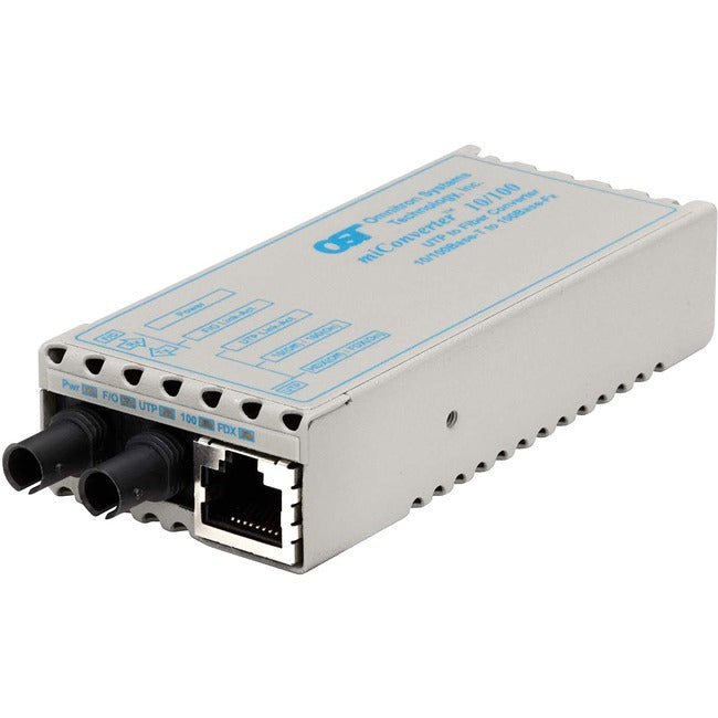 miConverter 10/100 Ethernet Fiber Media Converter RJ45 ST Multimode 5km 1100-0-4