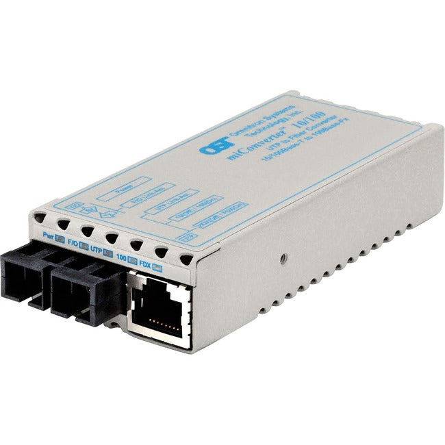 miConverter 10/100 Plus Ethernet Fiber Media Converter RJ45 SC Multimode 5km 1122-0-1