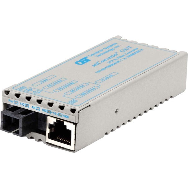 Miconverter 10/100/1000 Gigabit Ethernet Single-Fiber Media Converter Rj45 Sc Single-Mode Bidi 20Km 1231-1-1