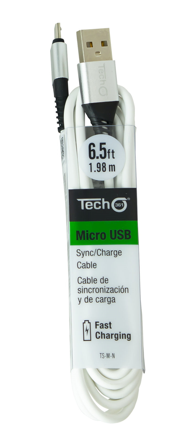 Micro USB 6.5 foot Sync/Charge Cable - Blue