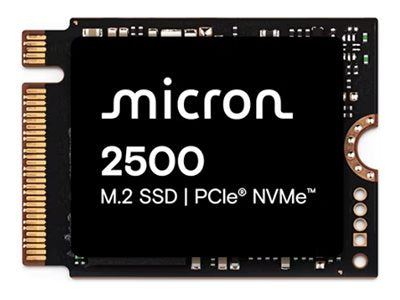 Micron 2500 - SSD - encrypted - 2 TB - internal - M.2 2230 - PCIe 4.0 (NVMe) - 256-bit AES MTFDKBK2T0QGN-1BN1AABYYR