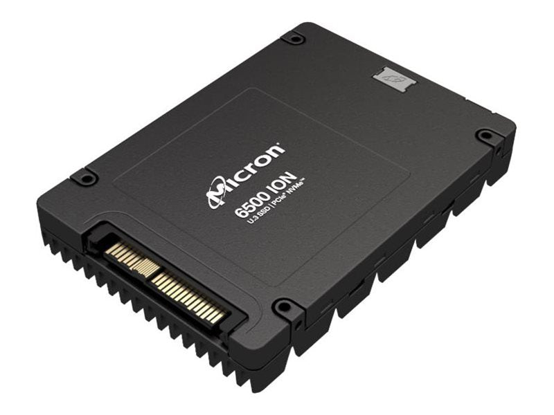 Micron 6500 ION - SSD - Read Intensive - encrypted - 30.72 TB - hot-swap - 2.5 - U.3 PCIe 4.0 x4 (NVMe) - TCG Opal Encryption 4XB7A91176