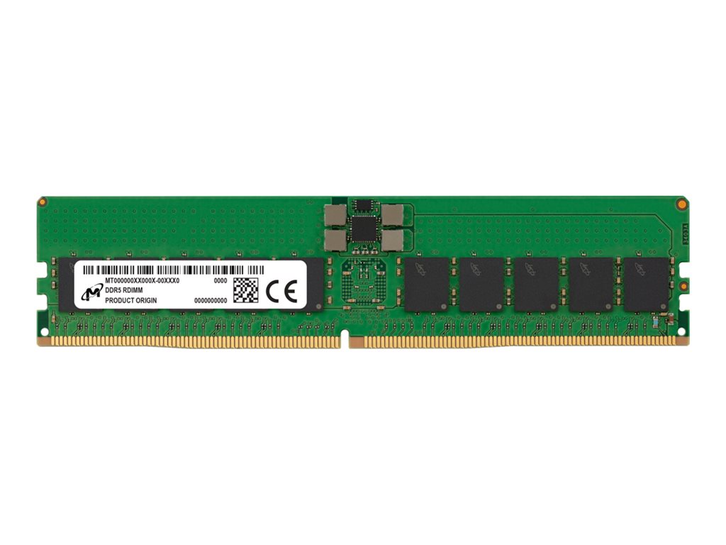 Micron - DDR5 - module - 32 GB - DIMM 288-pin - 5600 MHz / PC5-44800 - CL46 - registered MTC20F1045S1RC56BD1R
