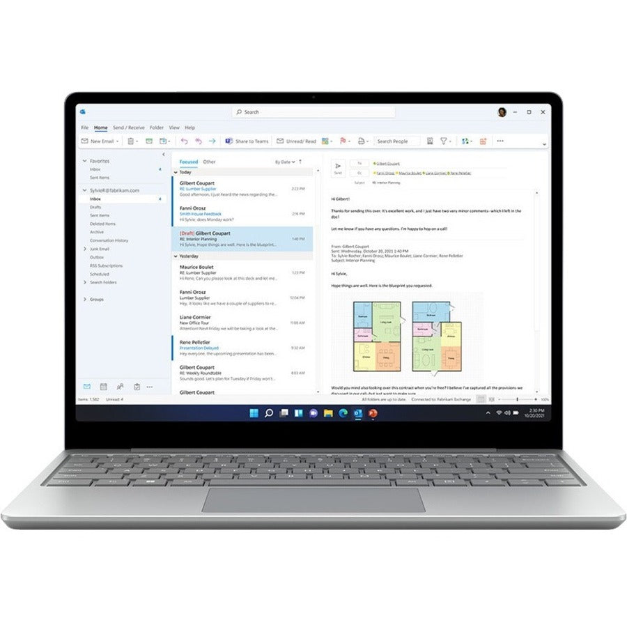 Microsoft- IMSourcing Surface Go 2 Tablet - 10.5 - 8 GB - 128 GB SSD - Windows 10 Home - 4G - Platinum" TFZ-00001