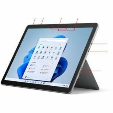 Microsoft Surface Go 4 Tablet - 10.5" - N200 Quad-core (4 Core) - 8 GB RAM - 64 GB