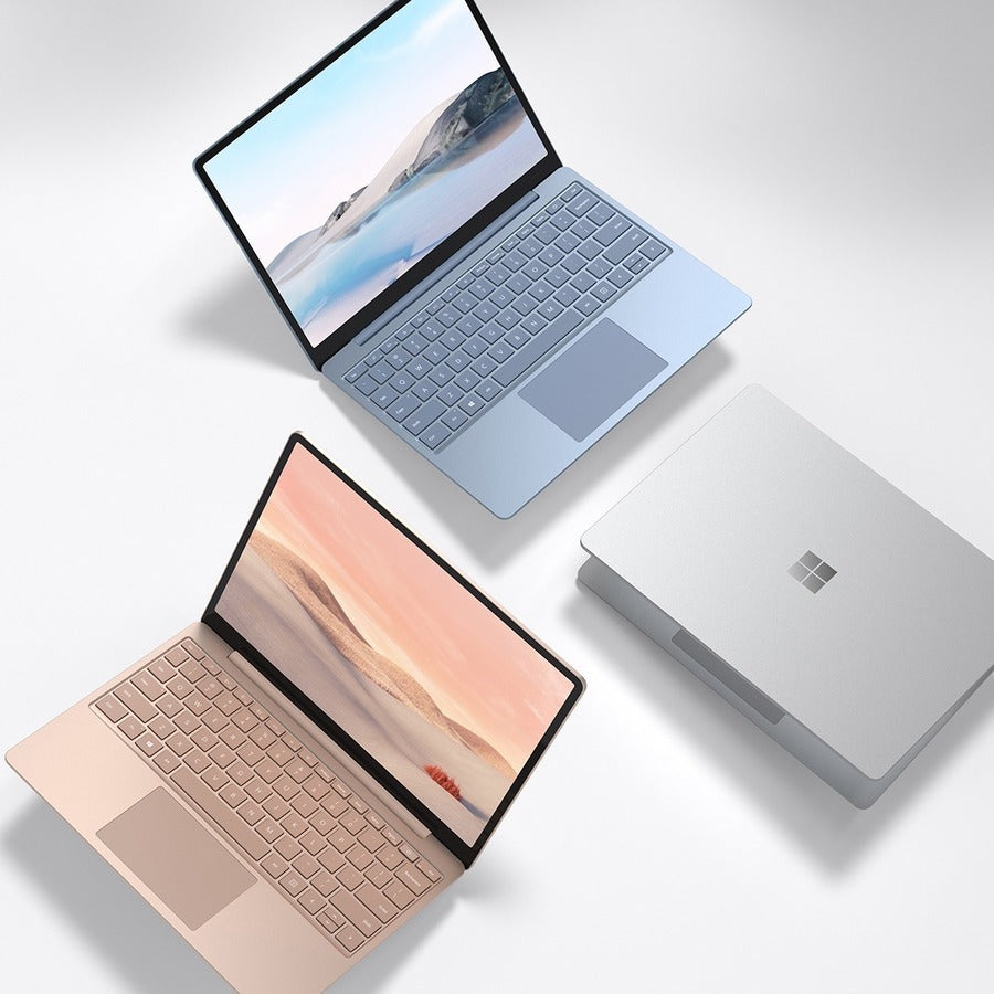 Microsoft Surface Laptop Go 12.4 Touchscreen Notebook - Intel Core i5 10th Gen i5-1035G1 - 8 GB - 128 GB SSD - Sandstone" TNU-00035