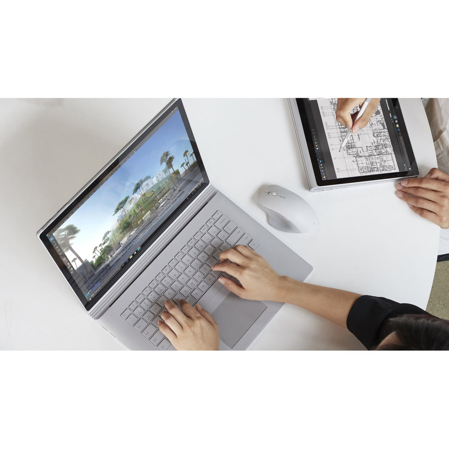 Microsoft Surface Precision Mouse - Optical - Cable/Wireless - Bluetooth - Gray - USB 2.1