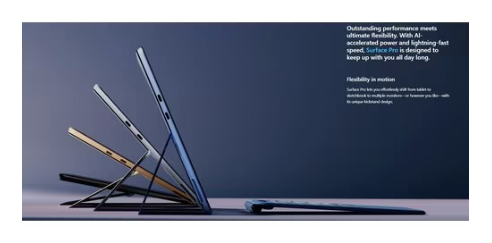 Microsoft Surface Pro 11 Copilot+ PC Black 13IN INTEL CU5/16/256