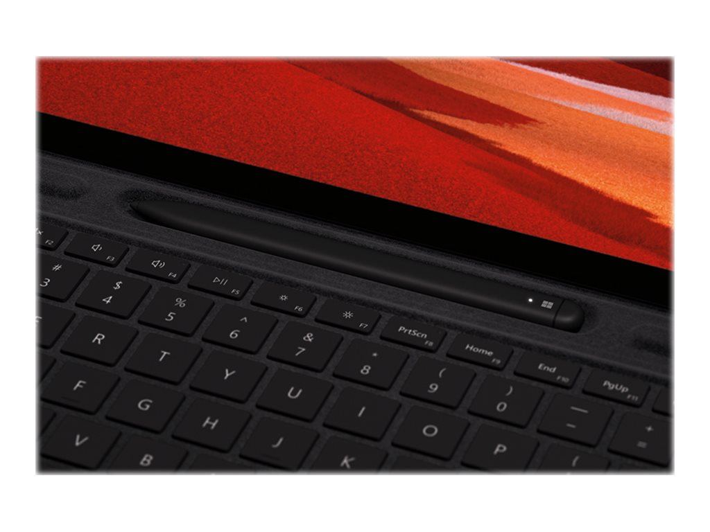 Microsoft Surface Pro X Signature Keyboard with Slim Pen Bundle - Keyboard - with trackpad - backlit - black - for