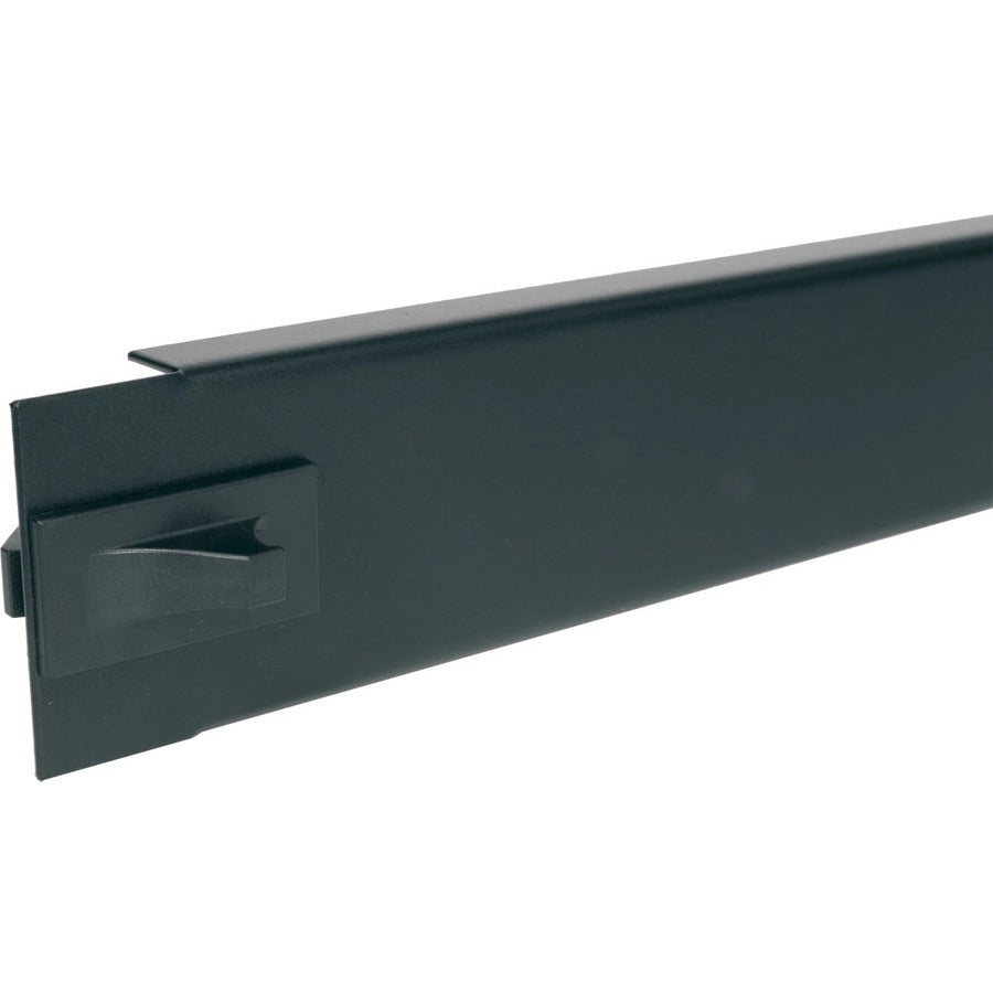 Middle Atlantic Flanged Blanking Panel - Steel - Flat Black - 1U Rack Height