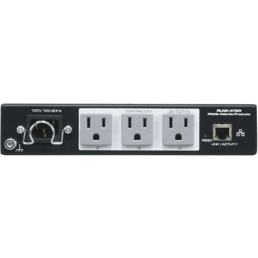 Middle Atlantic RLNK-415R IP Controlled PDU - Select Series 15A RackLink | Middle Atlantic