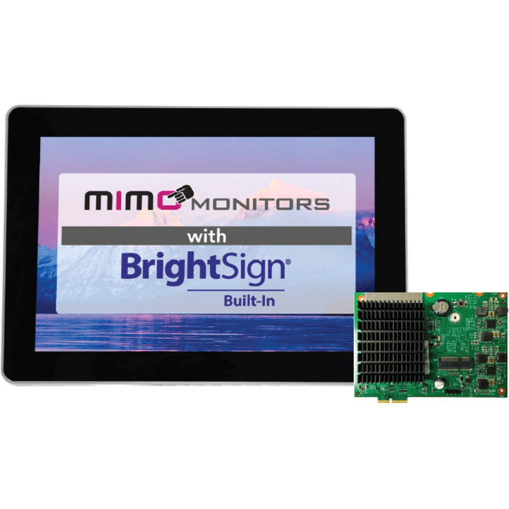 Mimo Vue 10.1" BrightSign Built-in Capacitive Touch Display MBS-1080C-POE - Power over Ethernet Digital Signage | Mimo Monitors