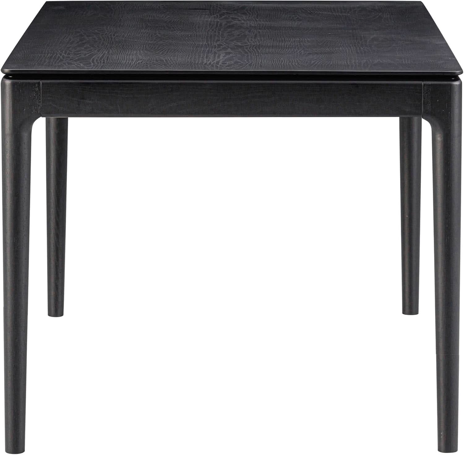 Mingle 55 Inch Modern Rectangular Dinner Table Burnt Black