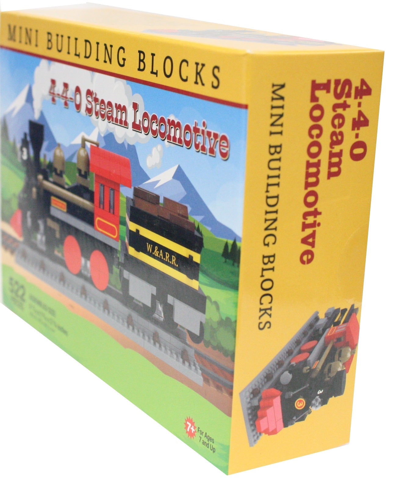 Mini Building Blocks - 4-4-0 Steam Locomotive
