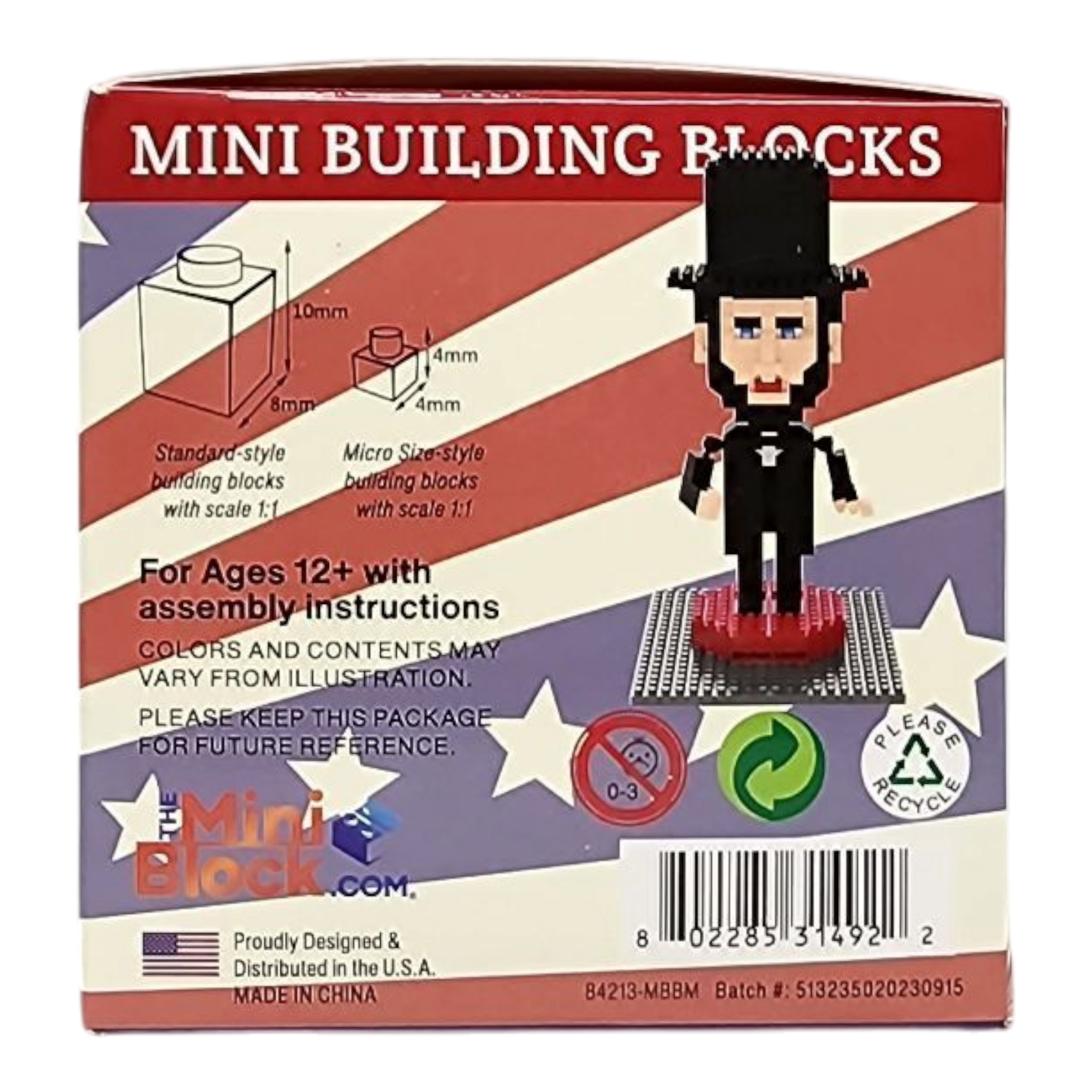 Mini Building Blocks - Abraham Lincoln