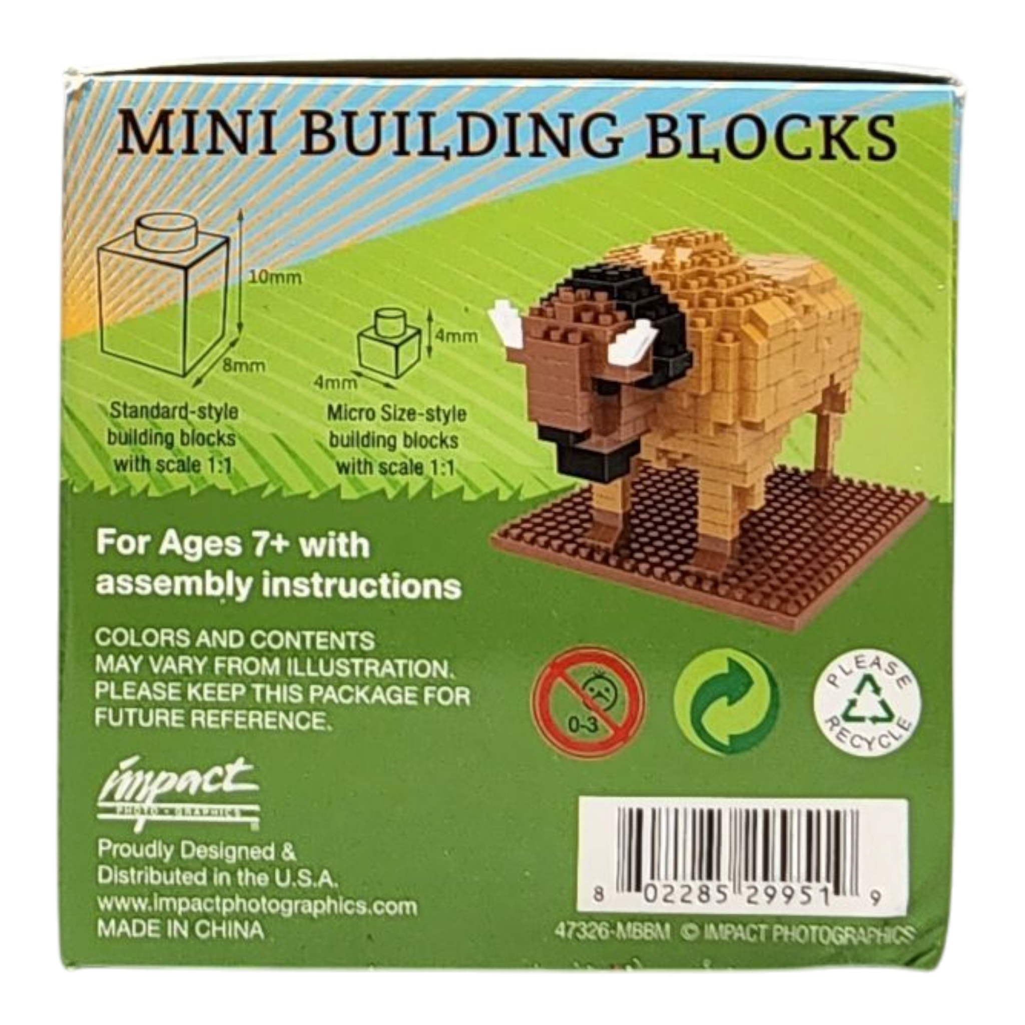 Mini Building Blocks - Bison