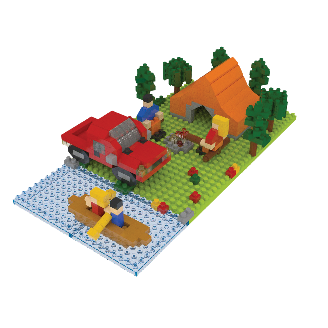 Mini Building Blocks - Camping
