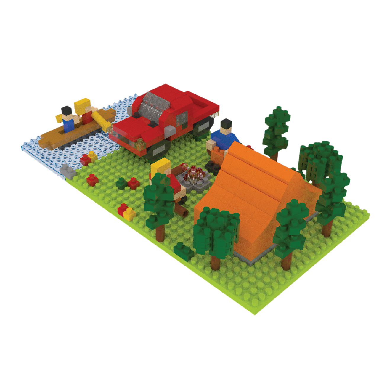 Mini Building Blocks - Camping