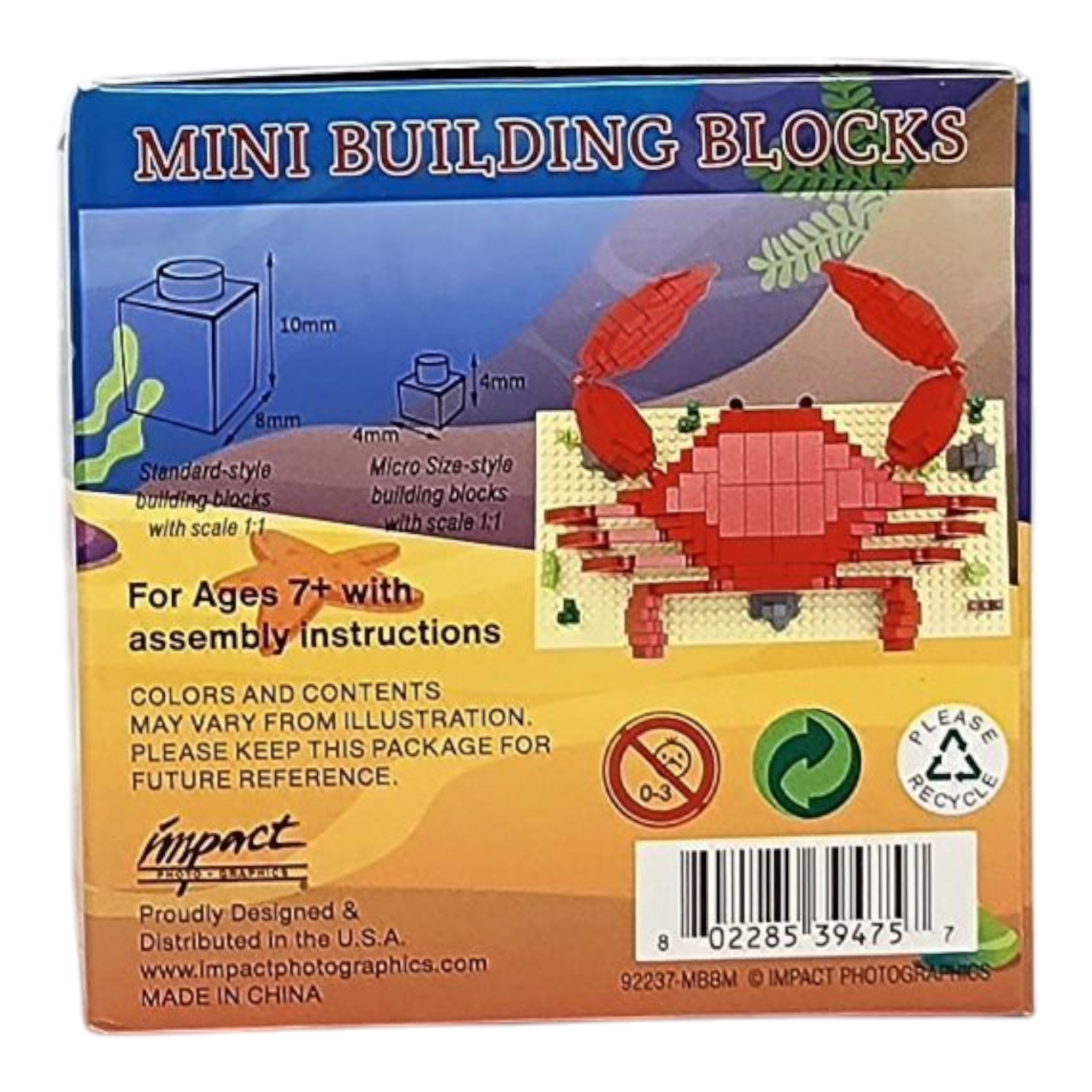 Mini Building Blocks - Crab