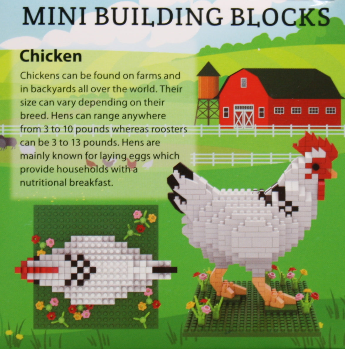 Mini Building Blocks - Farm Series - Chicken