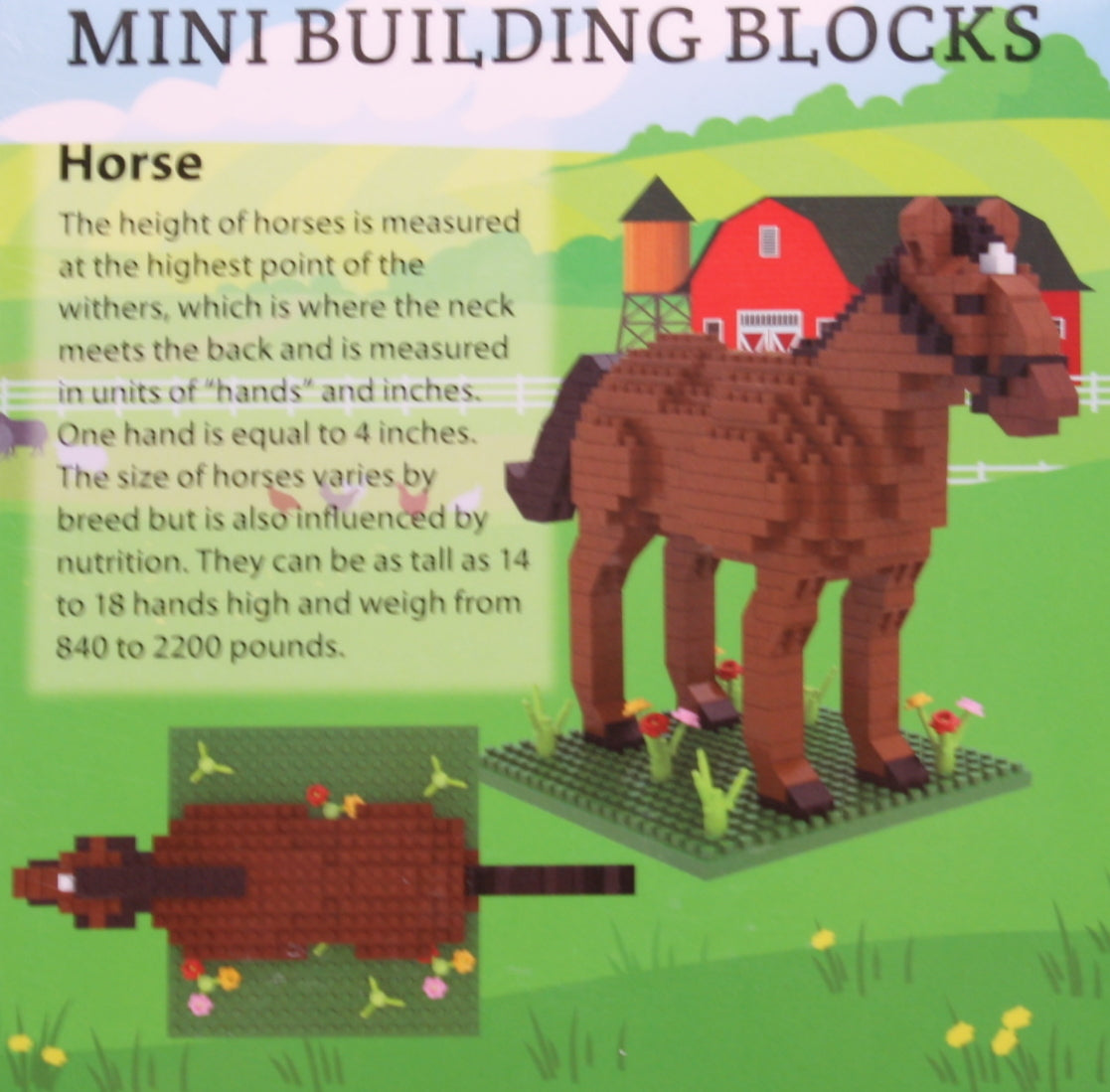Mini Building Blocks - Farm Series - Horse