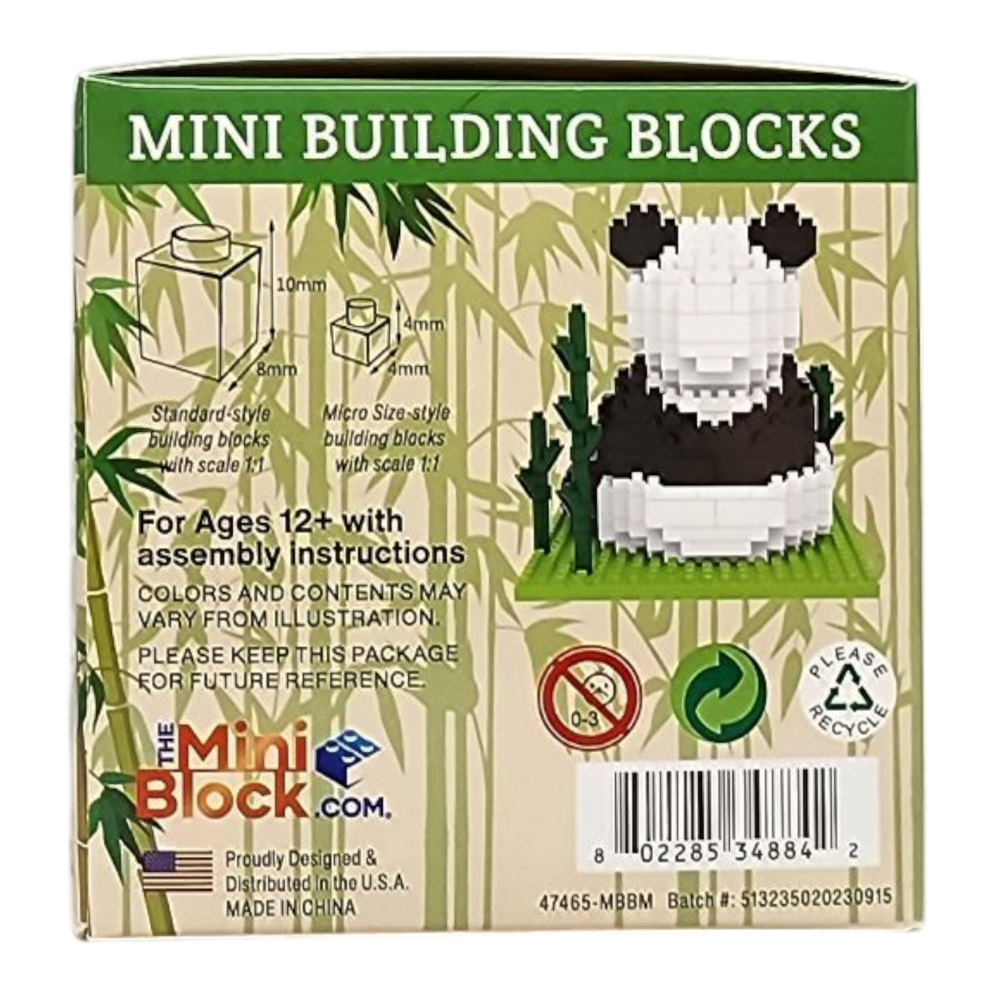 Mini Building Blocks - Giant Panda