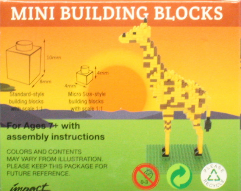 Mini Building Blocks - Giraffe