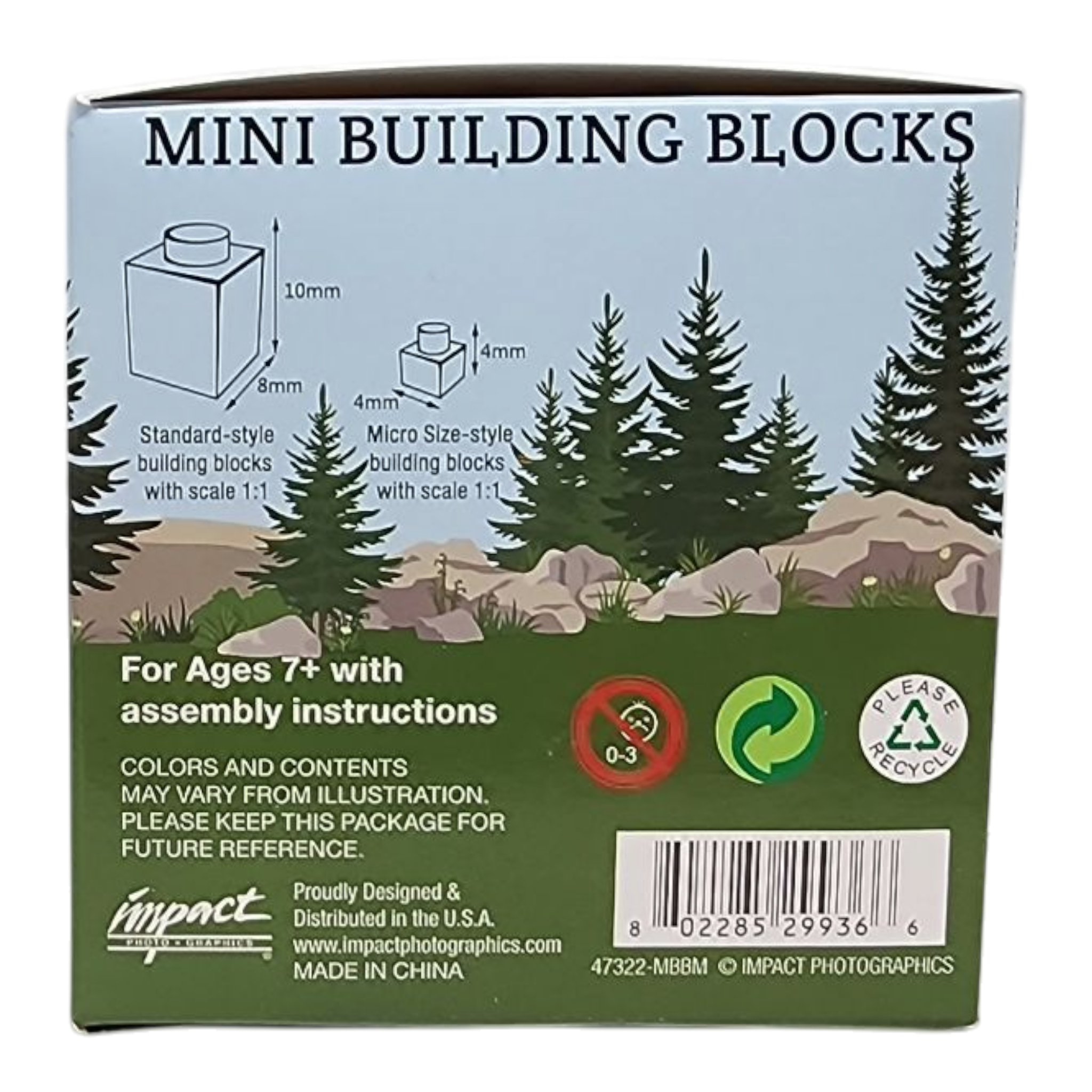 Mini Building Blocks - Grizzly Bear