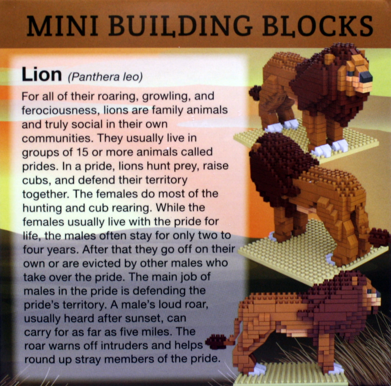 Mini Building Blocks - Lion